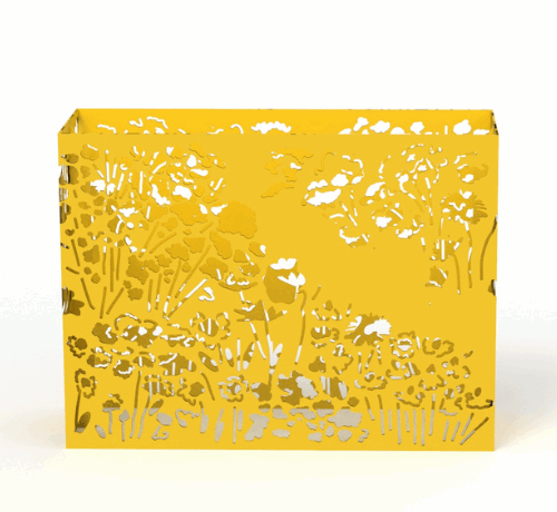 Modèle Quand le Printemps revient - stèle cimélo jaune