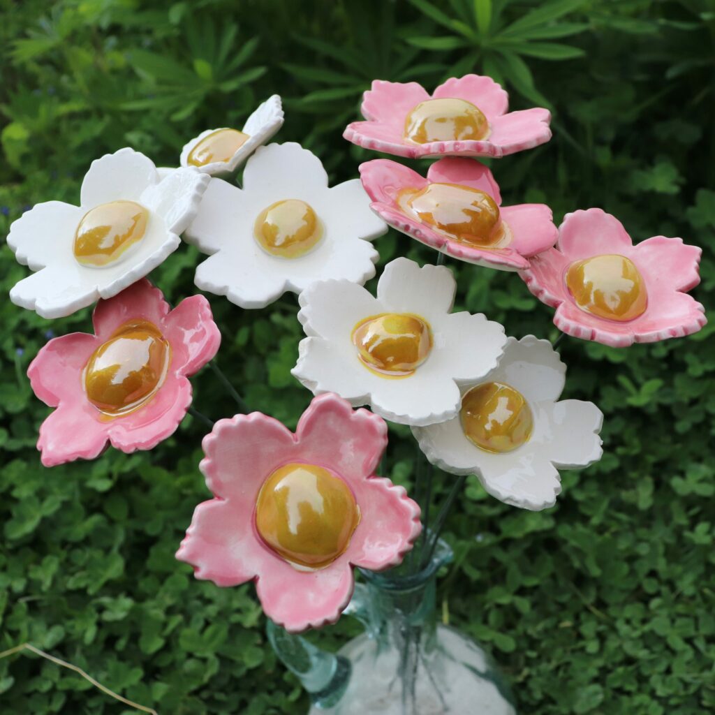Fleurs en céramique
