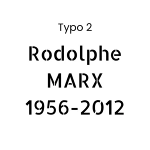 Typographie cimélo numéro 2