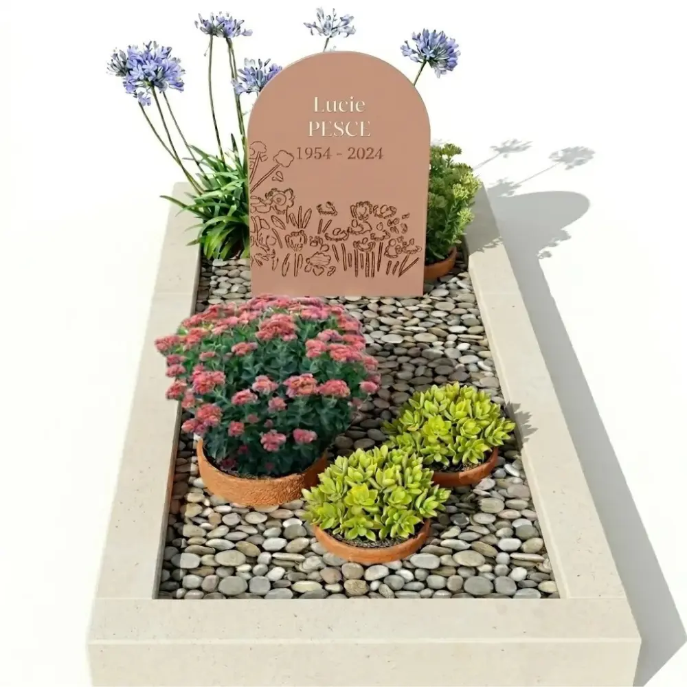 tombe-paysagere-entourage-pierre-stele-funeraire-thermolaquee-cimelo-france