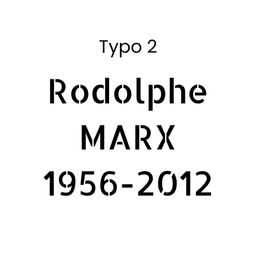 Typographie cimélo numéro 2