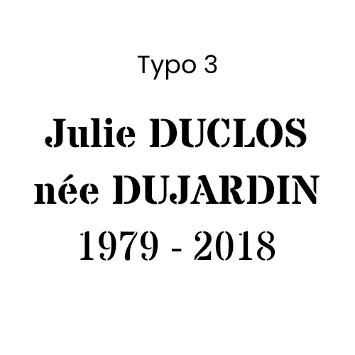 Typographie cimélo numéro 3