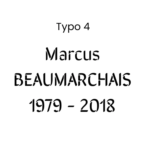 Typographie cimélo numéro 4