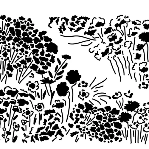 Motifs cimélo découpes laser fleurs